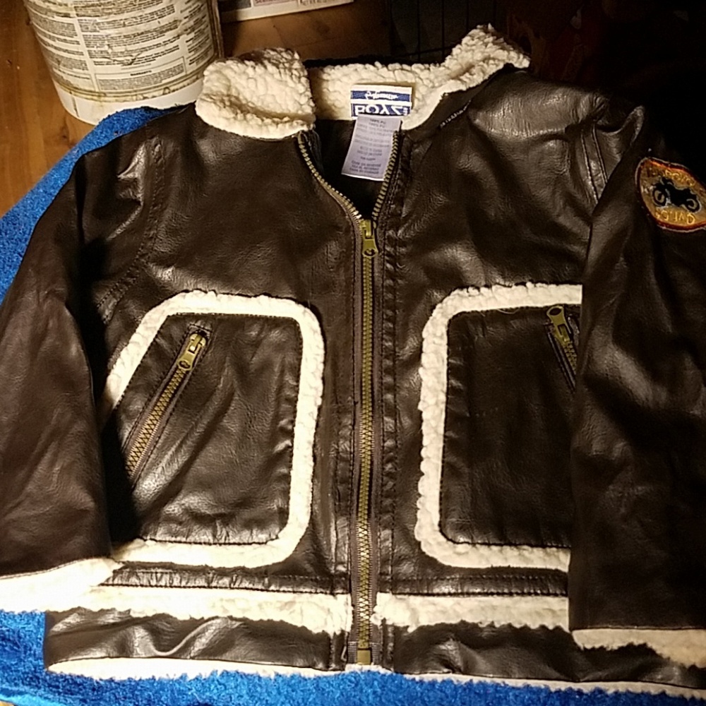 Little boys motorcycle jacket